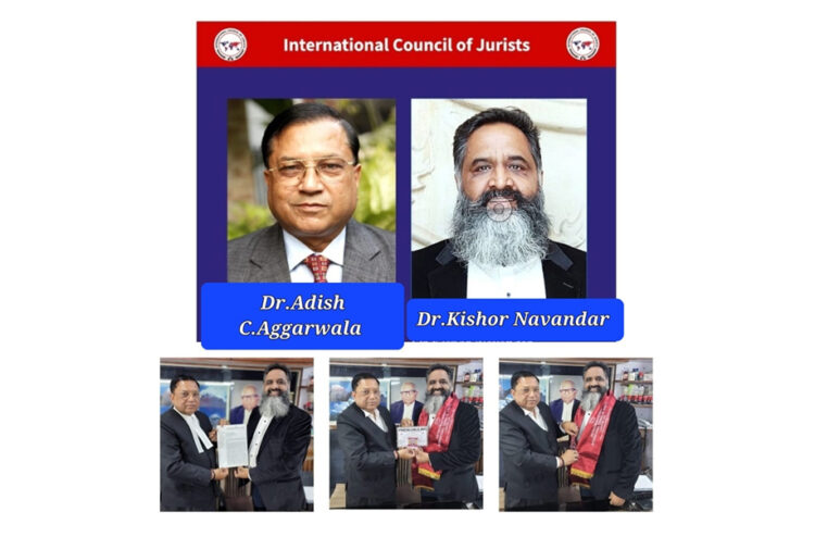 International Council of Jurists, London appoints Dr. Kishor Navandar as the President of Asia Chapter for Corporate Division
