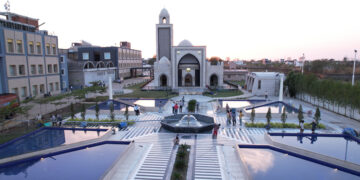 “The beautiful mosque, built by The IB Group, will be known as Azeez Masjid”