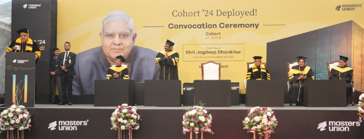 Vice-President of India, Shri Jagdeep Dhankhar graces Masters’ Union Convocation Ceremony as Chief Guest