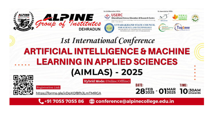 Alpine Institute in Dehradun to Host AIMLAS-2025 International Conference: Uniting Global AI and ML Experts