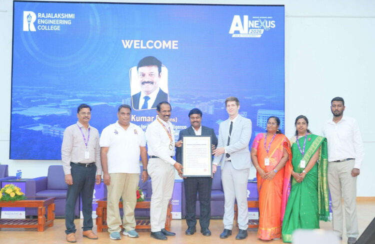 Rajalakshmi Engineering College Creates World Record at AI NEXUS 2026; Hon’ble Tamil Nadu AI Minister Applauds Historic Student Achievement