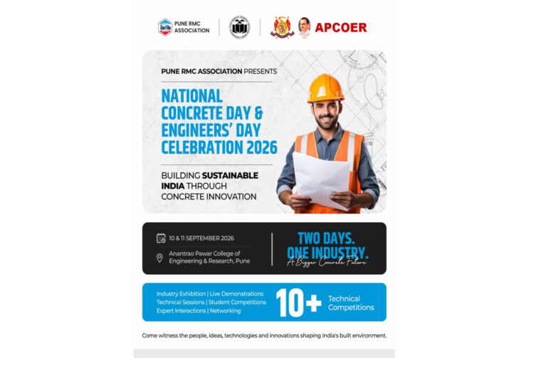 National Concrete Day & Engineers’ Day Celebration 2026 to bring together 3,000+ engineering students and industry professionals in Pune